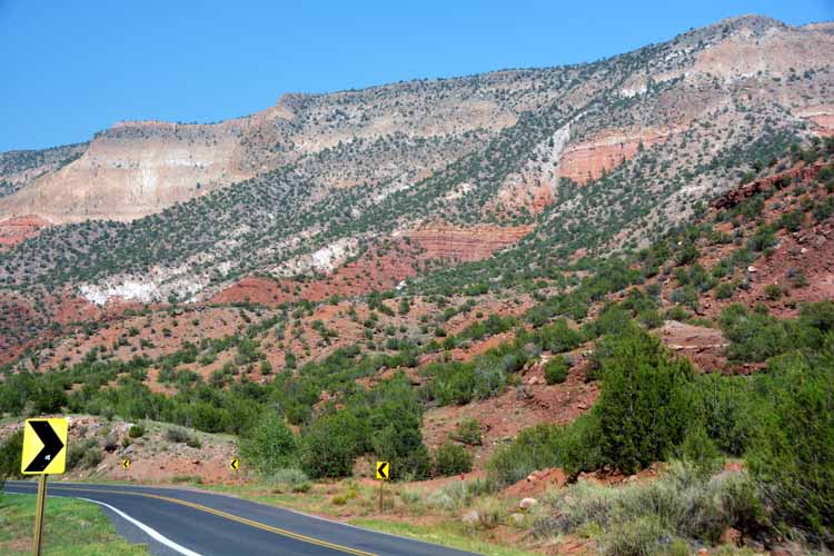 redrock mountainsides